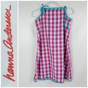 Hanna Andersson Cotton Aline Checked Dress 160